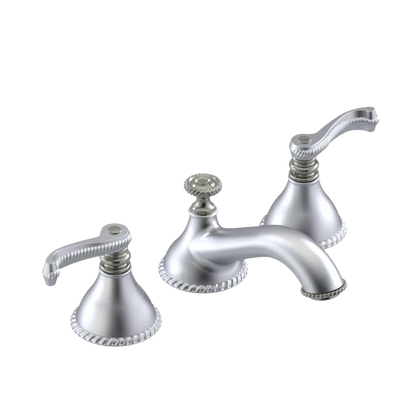 Rubinet Widespread Lav. Set. (less drain) Satin Chrome