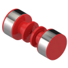 Rubinet Shower Door Knob (set) Red