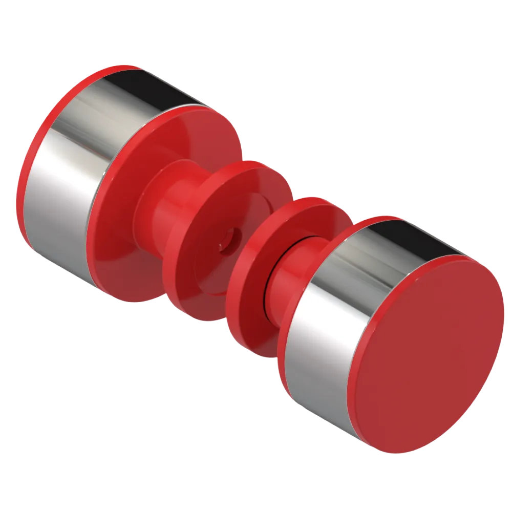 Rubinet Shower Door Knob (set) Red