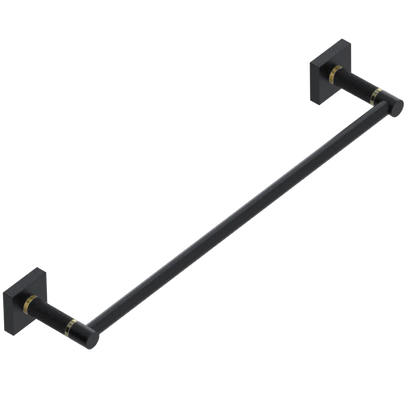 Rubinet 24" TOWEL BAR Matt Black
