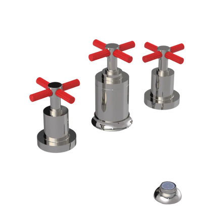 Rubinet Bidet Fitting with Spray, Diverter, and Vacuum Breaker (less drain) Polished Nickel