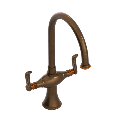 Rubinet Two Handle Single Hole Kitchen Set Oil Rubbed Bronze