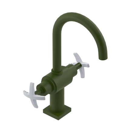 Rubinet Single Hole Dual Handle Lav. Set. (less drain) Green Envy