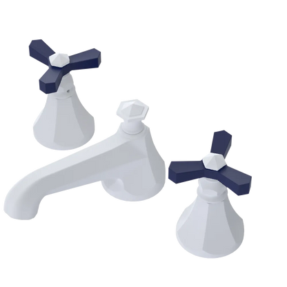 Rubinet Widespread Lav. Set. (less drain) Matt White