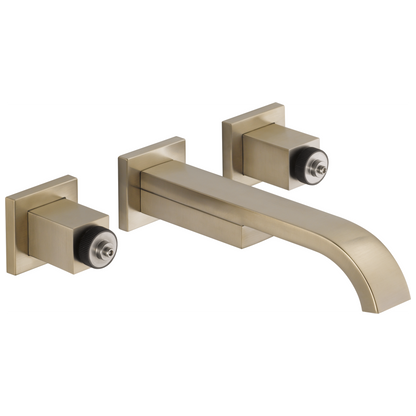 Brizo Two Handle Wall Mount Lavatory Faucet Less Handles 12 Gpm