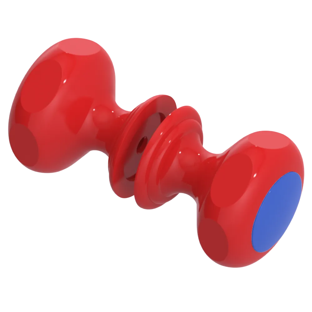 Rubinet Shower Door Knob (set) Red