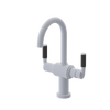Rubinet Single Hole Dual Handle Lav. Set. (less drain) Matt White