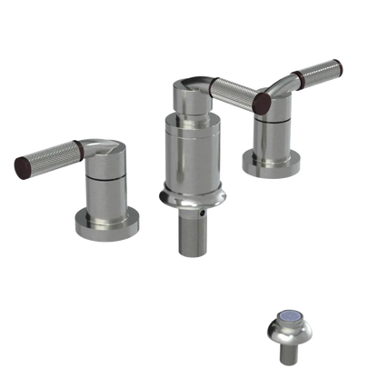 Rubinet Bidet Fitting with Spray, Diverter, and Vacum Breaker (Less Drain) Satin Nickel