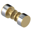 Rubinet Shower Door Knob (set) Satin Brass