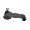 Rubinet Tub Filler Spout Deck Mount Black