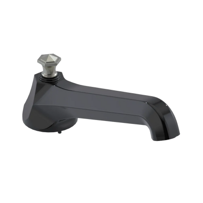 Rubinet Tub Filler Spout Deck Mount Black