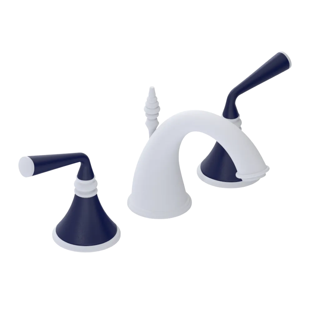 Rubinet Widespread Lav. Set. (less drain) Matt White