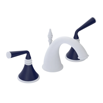 Rubinet Widespread Lav. Set. (less drain) Matt White