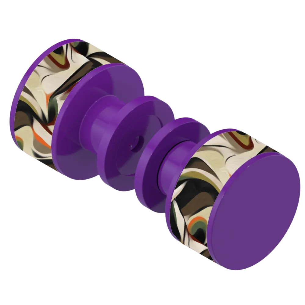 Rubinet Shower Door Knob (set) Purple Haze