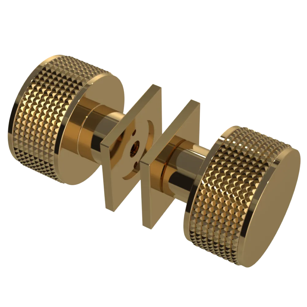 Rubinet Shower Door Knob (set) Gold