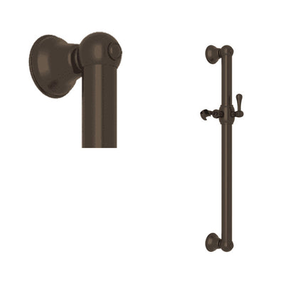 ROHL 24" Grab Bar With Sliding Handshower Holder