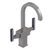 Rubinet Single Hole Dual Handle Lav. Set. (less drain) Polished Nickel