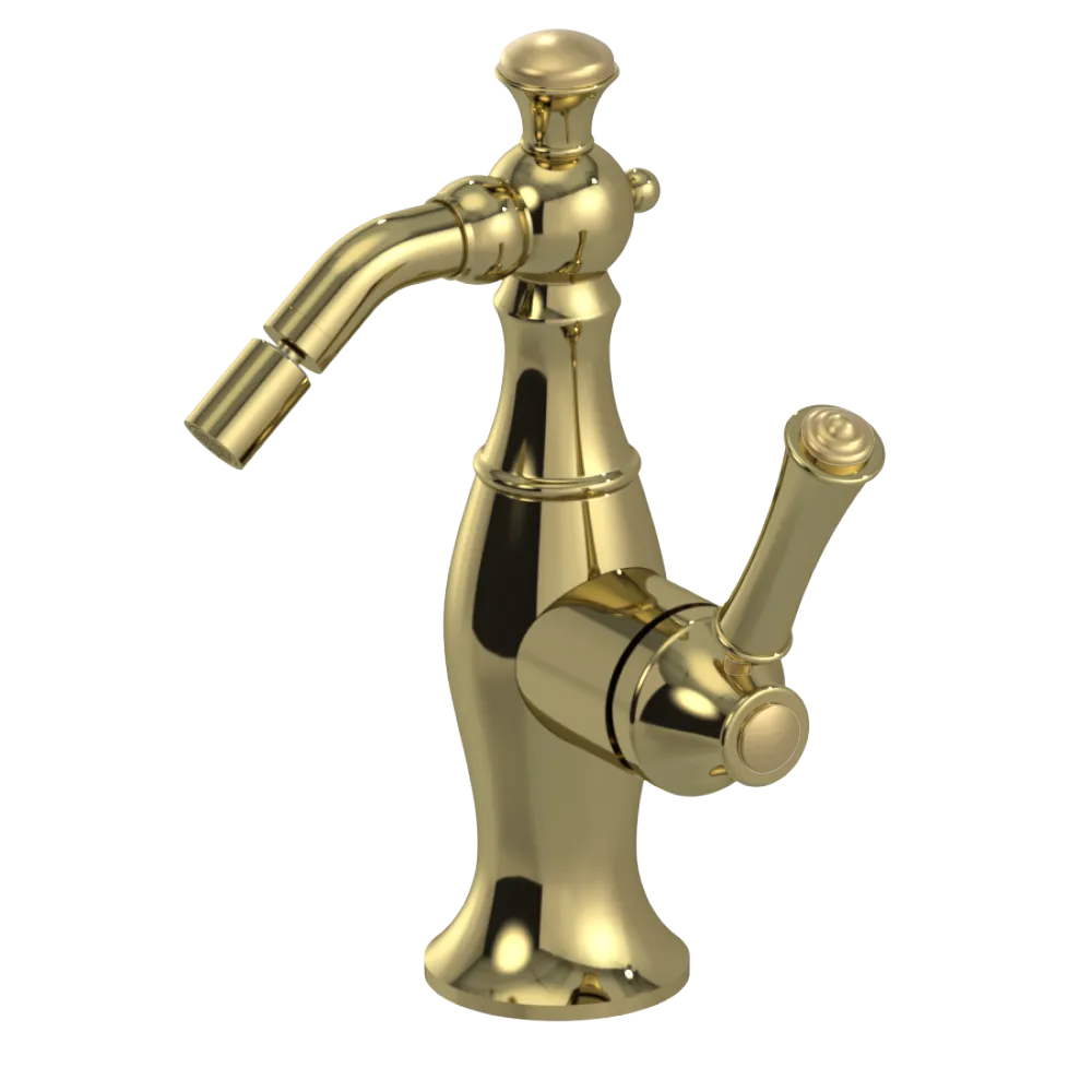 Rubinet Single Control Bidet Fitting (less drain) Natural Brass