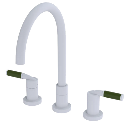 Rubinet Widespread Kitchen Set Matt White