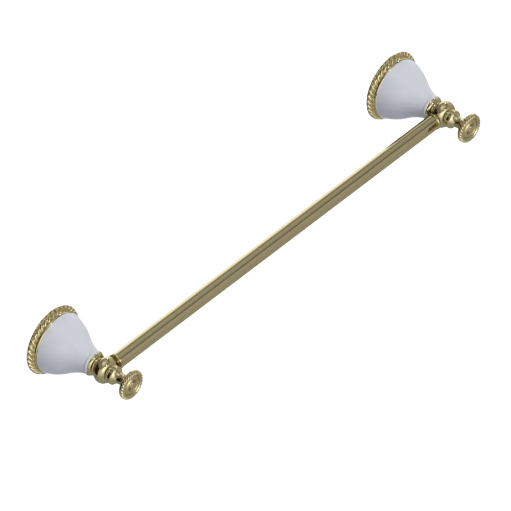 Rubinet Towel Bar 18" Natural Brass