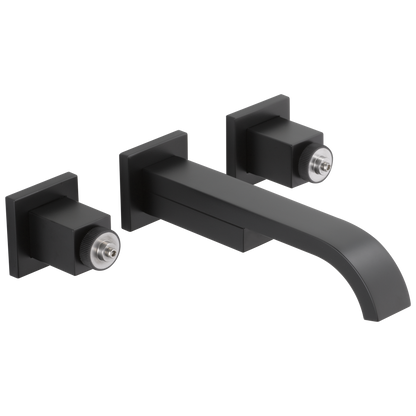 Brizo Two Handle Wall Mount Lavatory Faucet Less Handles 12 Gpm