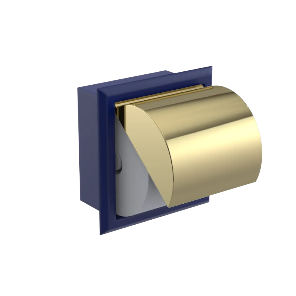 Rubinet RECESSED TOILET PAPER HOLDER Midnight Blue