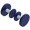 Rubinet Shower Door Knob (set) Midnight Blue