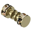 Rubinet Shower Door Knob (set) Natural Brass