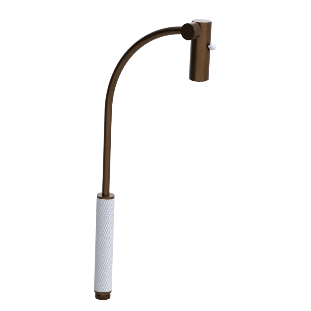 Rubinet Hand Held Shower Bidet Only Tuscan Brass