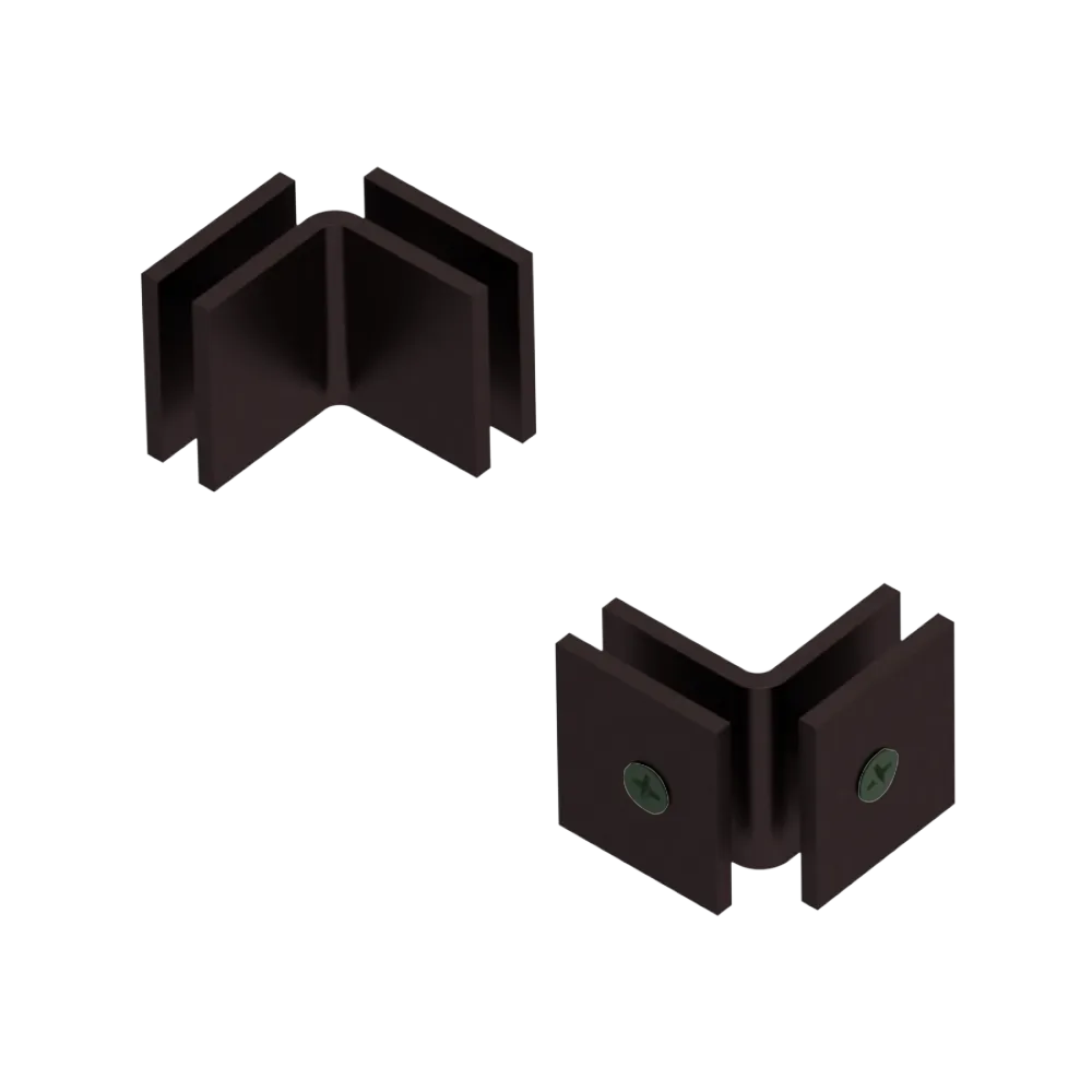 Rubinet 90 Glass to Glass Open Face Oil Rubbed Bronze