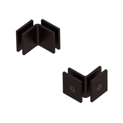 Rubinet 90 Glass to Glass Open Face Oil Rubbed Bronze