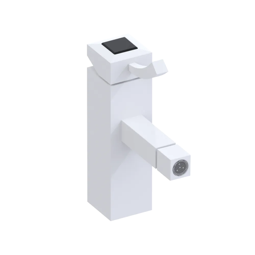 Rubinet Single Control Bidet Fitting (less drain) Matt White