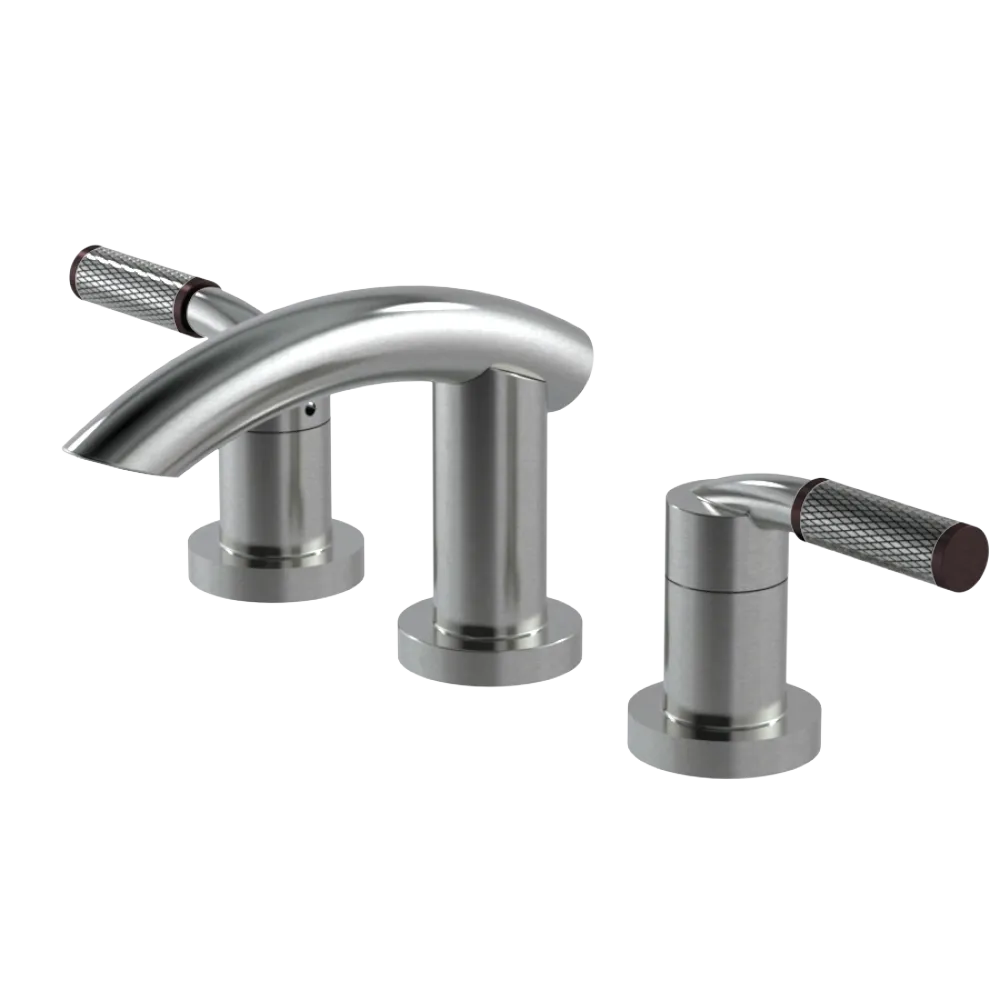 Rubinet Widespread Lav. Set. (less drain) Satin Nickel