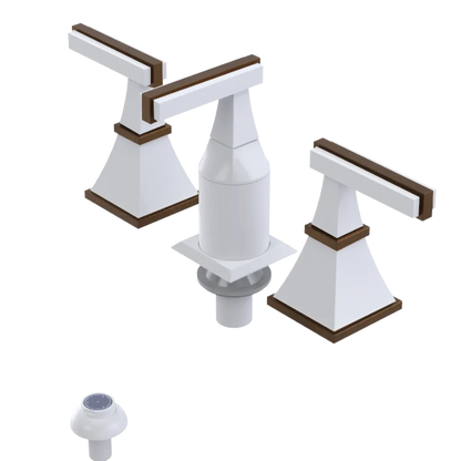 Rubinet Bidet Fitting with Spray, Diverter, and Vacum Breaker (Less Drain) White