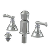 Rubinet Bidet Fitting with Spray, Diverter, and Vacum Breaker (Less Drain) Satin Nickel