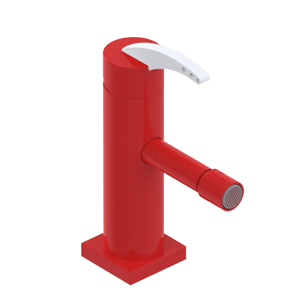 Rubinet Single Control Bidet Fitting (less drain) Red