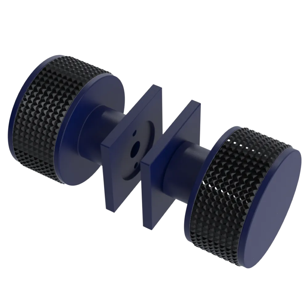 Rubinet Shower Door Knob (set) Midnight Blue