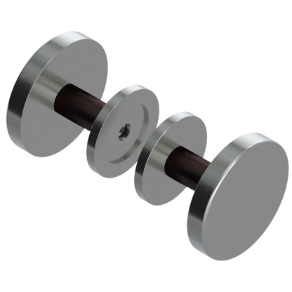 Rubinet Shower Door Knob (set) Satin Nickel
