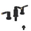 Rubinet Bidet Fitting with Spray, Diverter, and Vacuum Breaker (less drain) Matt Black