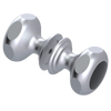 Rubinet Shower Door Knob (set) Satin Chrome