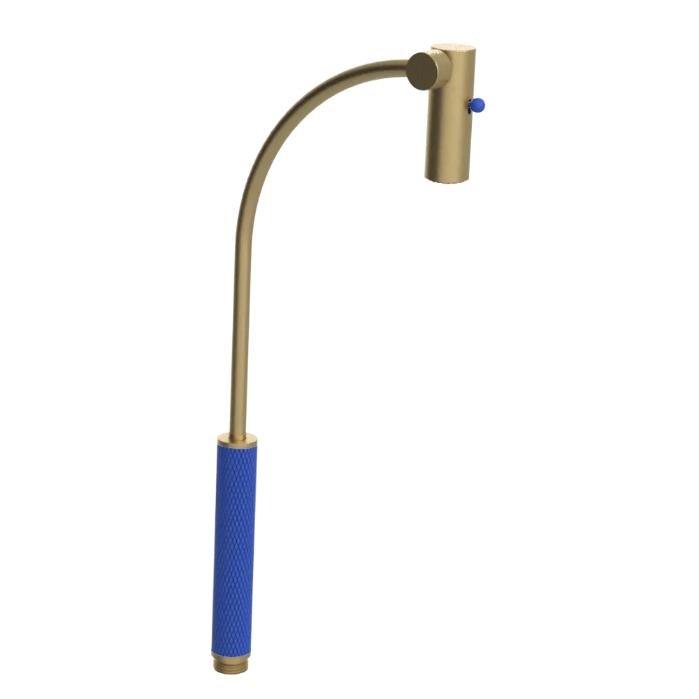 Rubinet Hand Held Shower Bidet Only Satin Brass