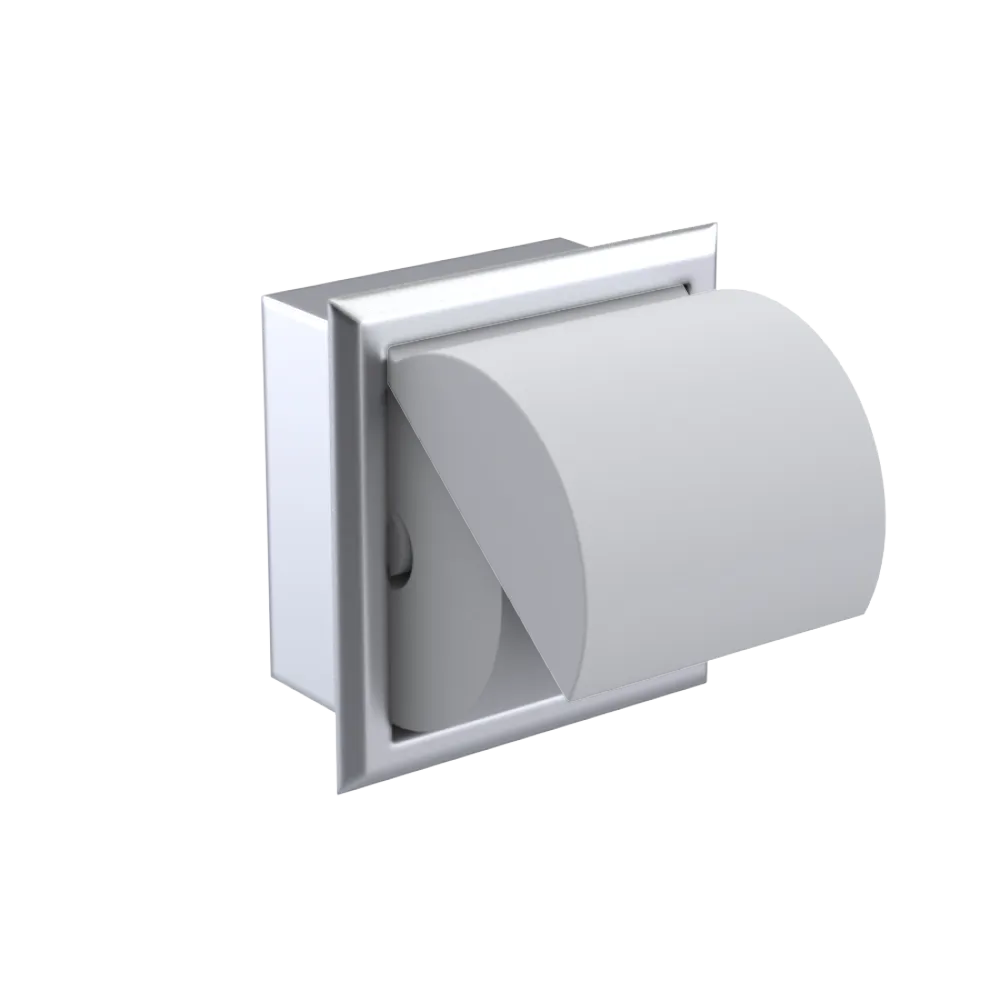 Rubinet RECESSED TOILET PAPER HOLDER Satin Chrome