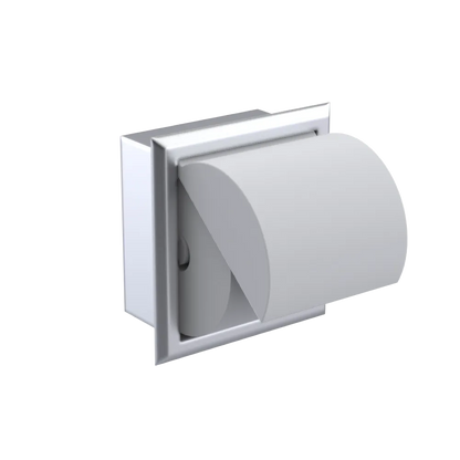 Rubinet RECESSED TOILET PAPER HOLDER Satin Chrome