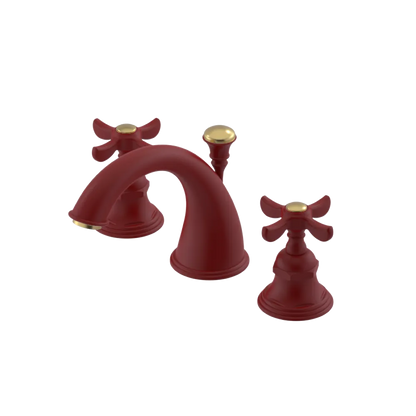 Rubinet Widespread Lav. Set. (less drain) Maroon