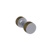 Rubinet Shower Door Knob (set) Satin Chrome