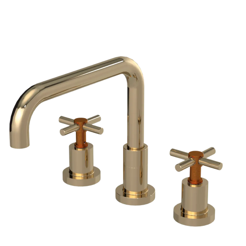 Rubinet Widespread Kitchen Set Gold