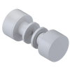 Rubinet Shower Door Knob (set) White