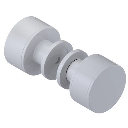Rubinet Shower Door Knob (set) White