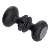 Rubinet Shower Door Knob (set) Matt Black