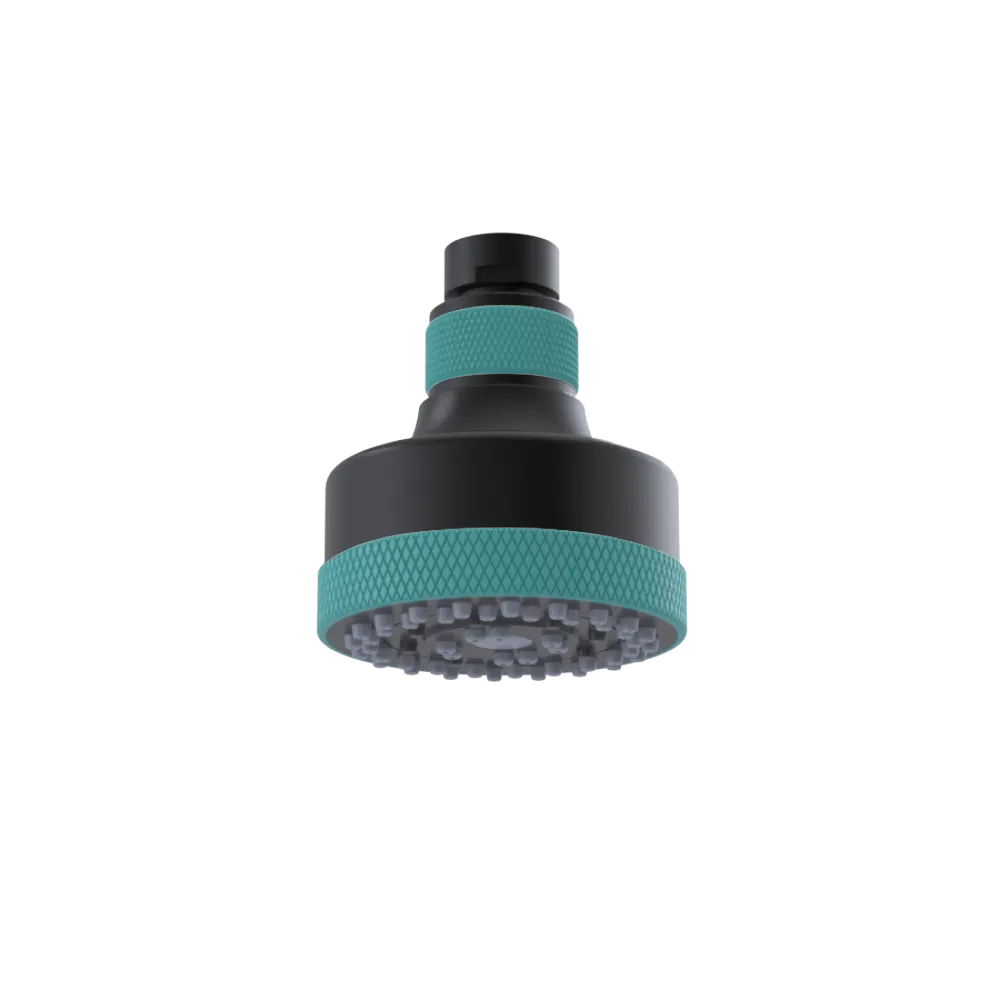 Rubinet 3 FUNCTION SHOWER HEAD Matt Black